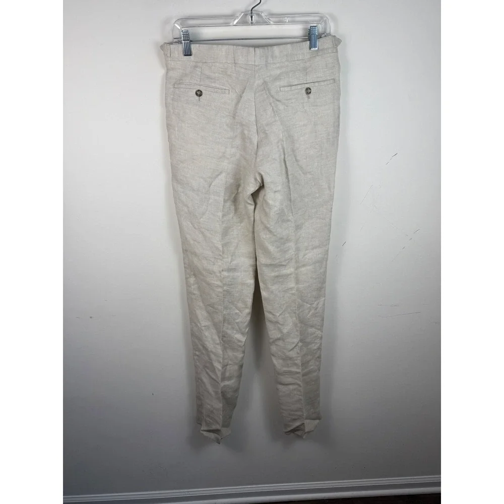 Men's Linen Blend Dress Pants - Picture 4 of 6